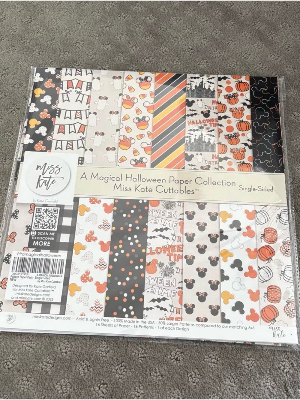 Miss Kate Cuttables Halloween Paper Collection – Orange, Black & White